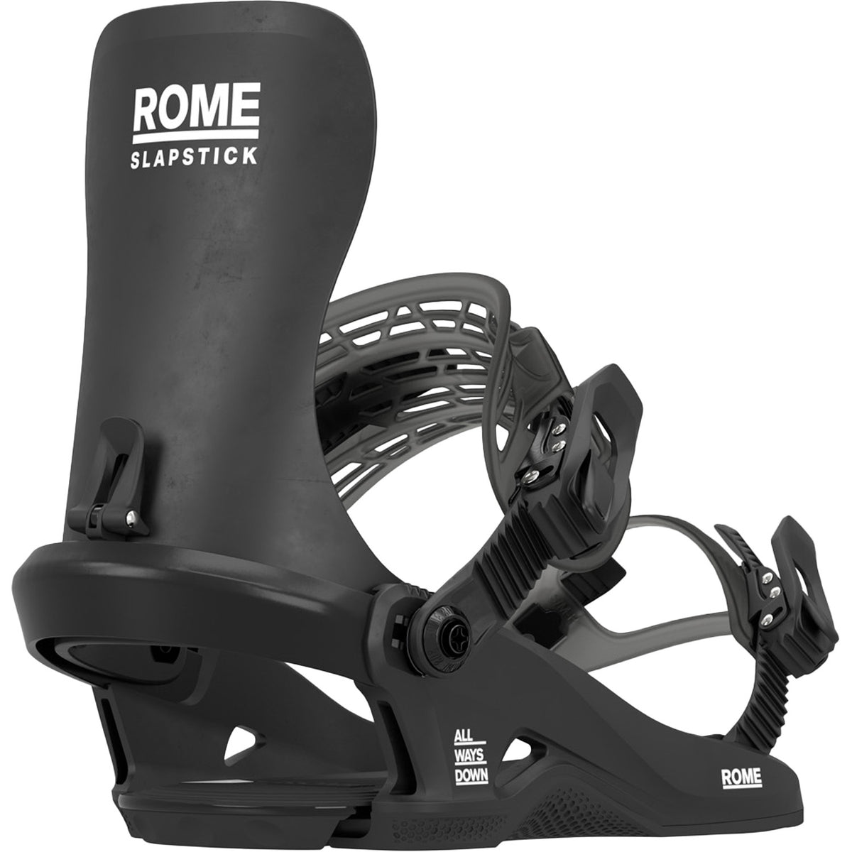 Rome Slapstick Snowboard Bindings - Kids' 2026 Black