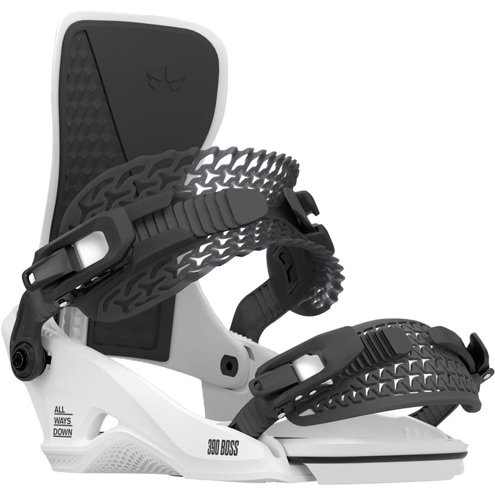 Rome 390 Boss HW Snowboard Bindings 2026 White