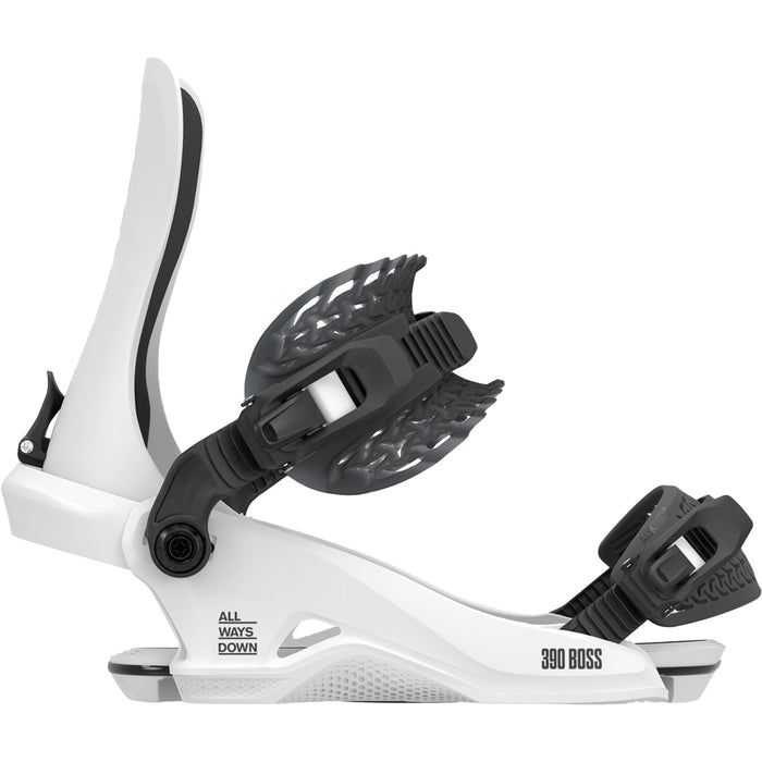 Rome 390 Boss HW Snowboard Bindings 2026 White