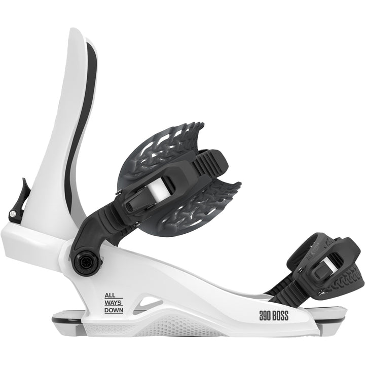 Rome 390 Boss HW Snowboard Bindings 2026 White
