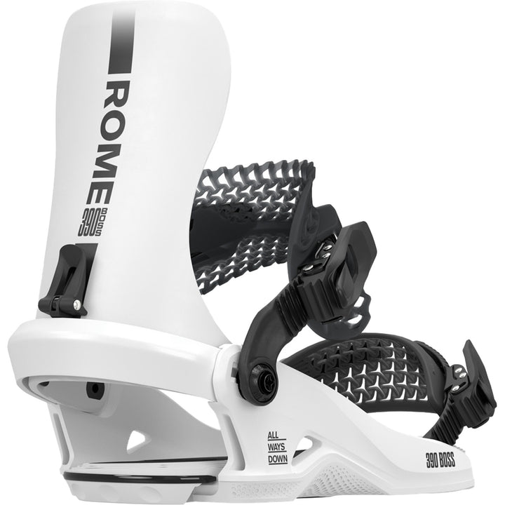 Rome 390 Boss HW Snowboard Bindings 2026 White