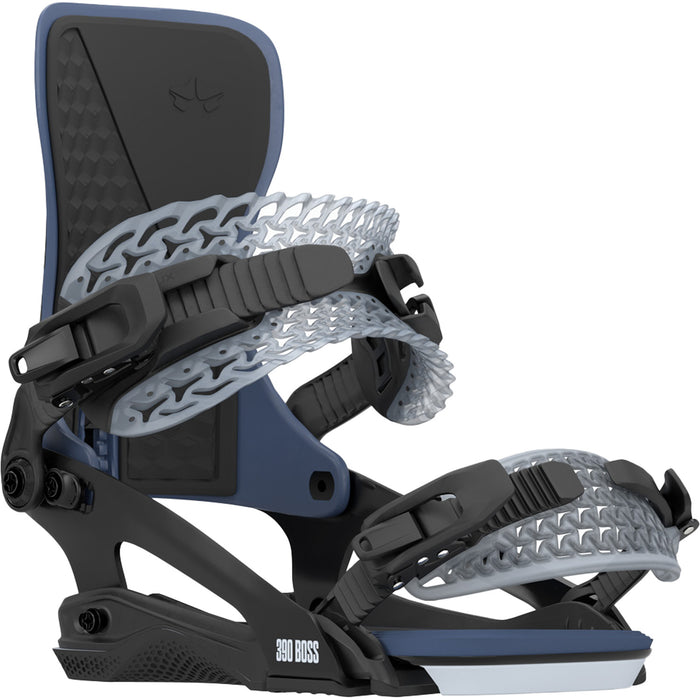 Rome 390 Boss FW Snowboard Bindings 2026 Blue/Ice