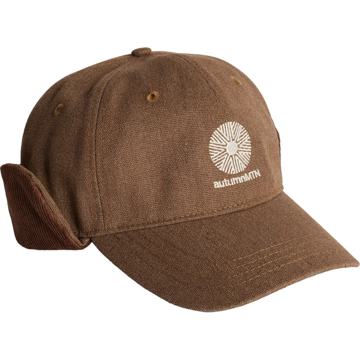 Autumn Washed Canvas Flap Cap Light Brown