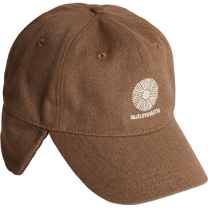 Autumn Washed Canvas Flap Cap Light Brown