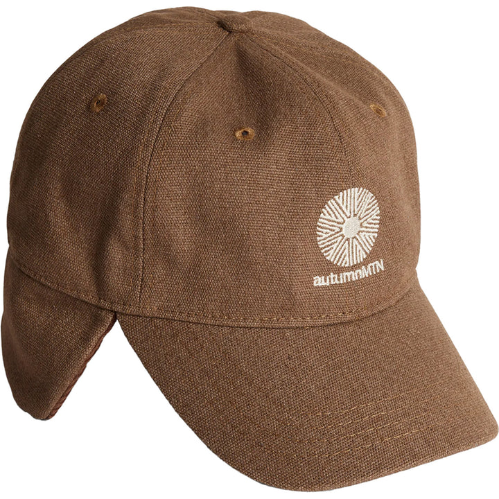 Autumn Washed Canvas Flap Cap Light Brown
