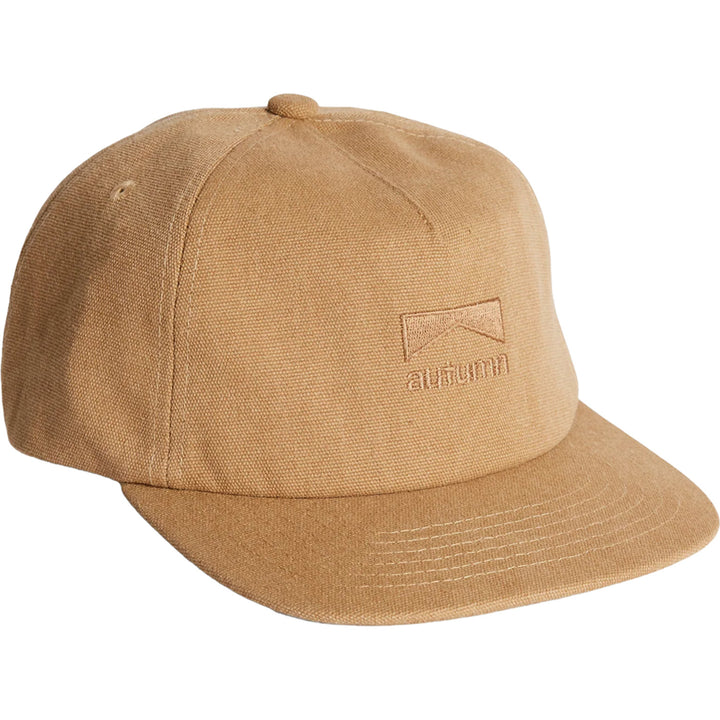 Autumn Washed Canvas Strapback Hat Light Brown