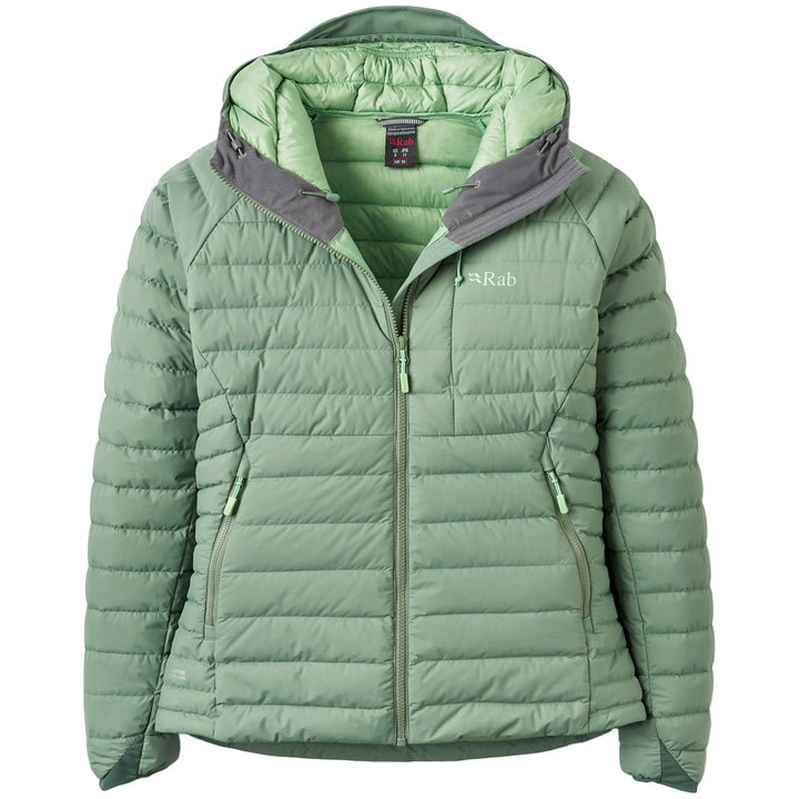 Rab® Microlight Windstopper Hoodie - Women's Dark Fig Green