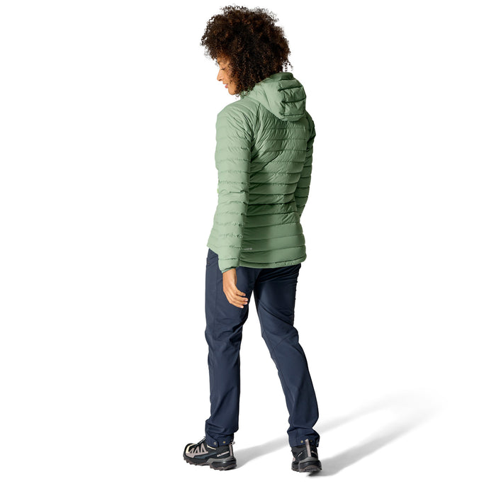 Rab® Microlight Windstopper Hoodie - Women's Dark Fig Green