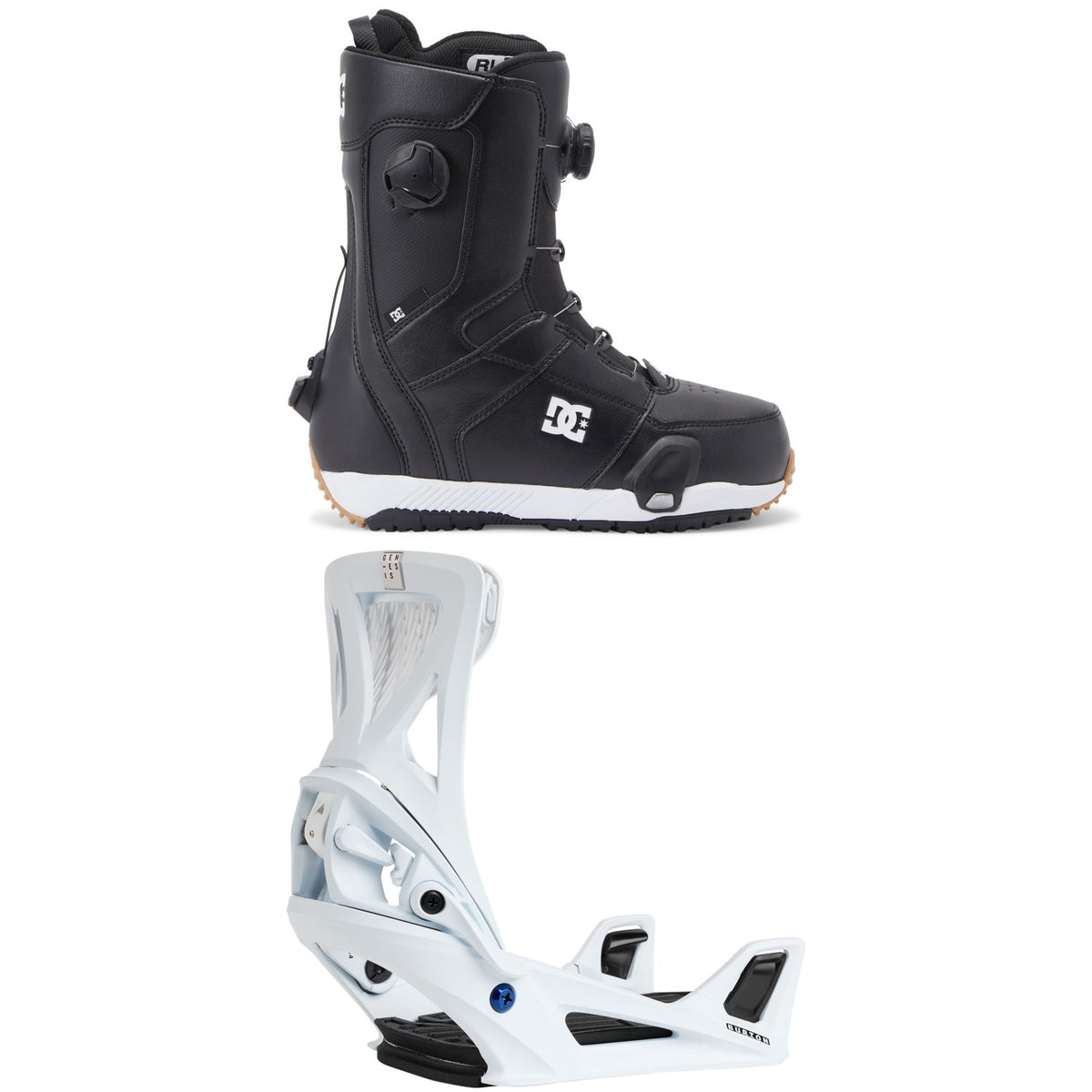 DC Control Step On Snowboard Boots + Burton Step On Genesis Snowboard Bindings 2026
