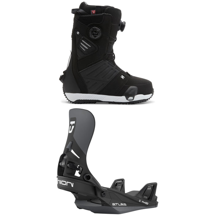 DC Judge Step On Snowboard Boots + Union Atlas Step On Snowboard Bindings 2026