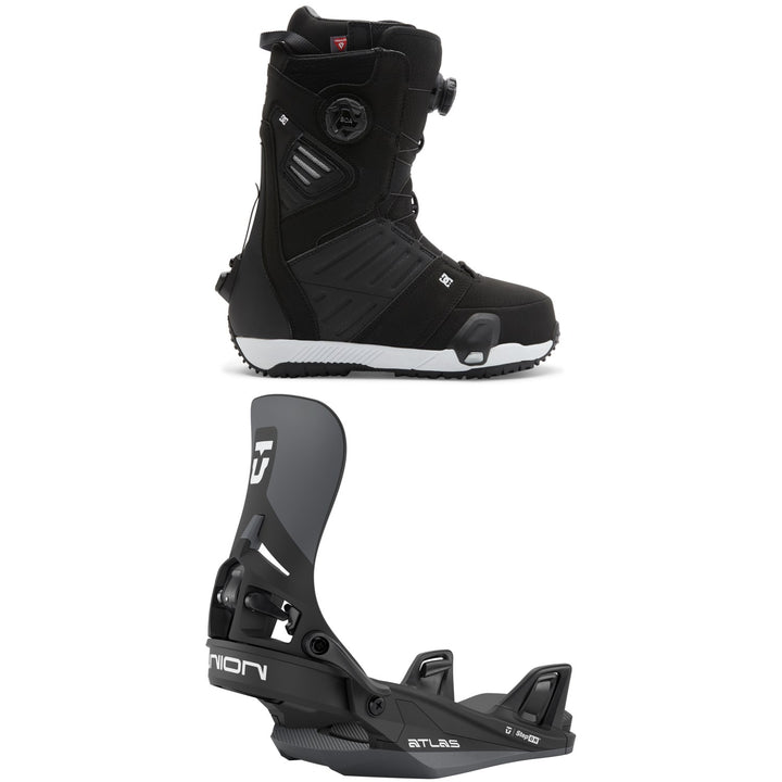 DC Judge Step On Snowboard Boots + Union Atlas Step On Snowboard Bindings 2026