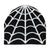 Corduroy Cobweb Reversible Skully Beanie Black