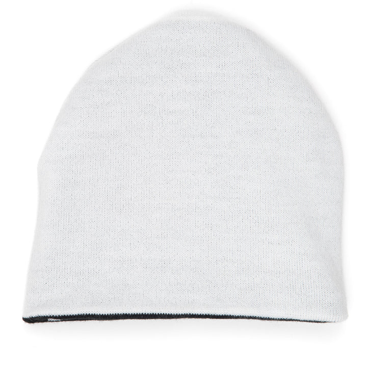 Corduroy Cobweb Reversible Skully Beanie Black