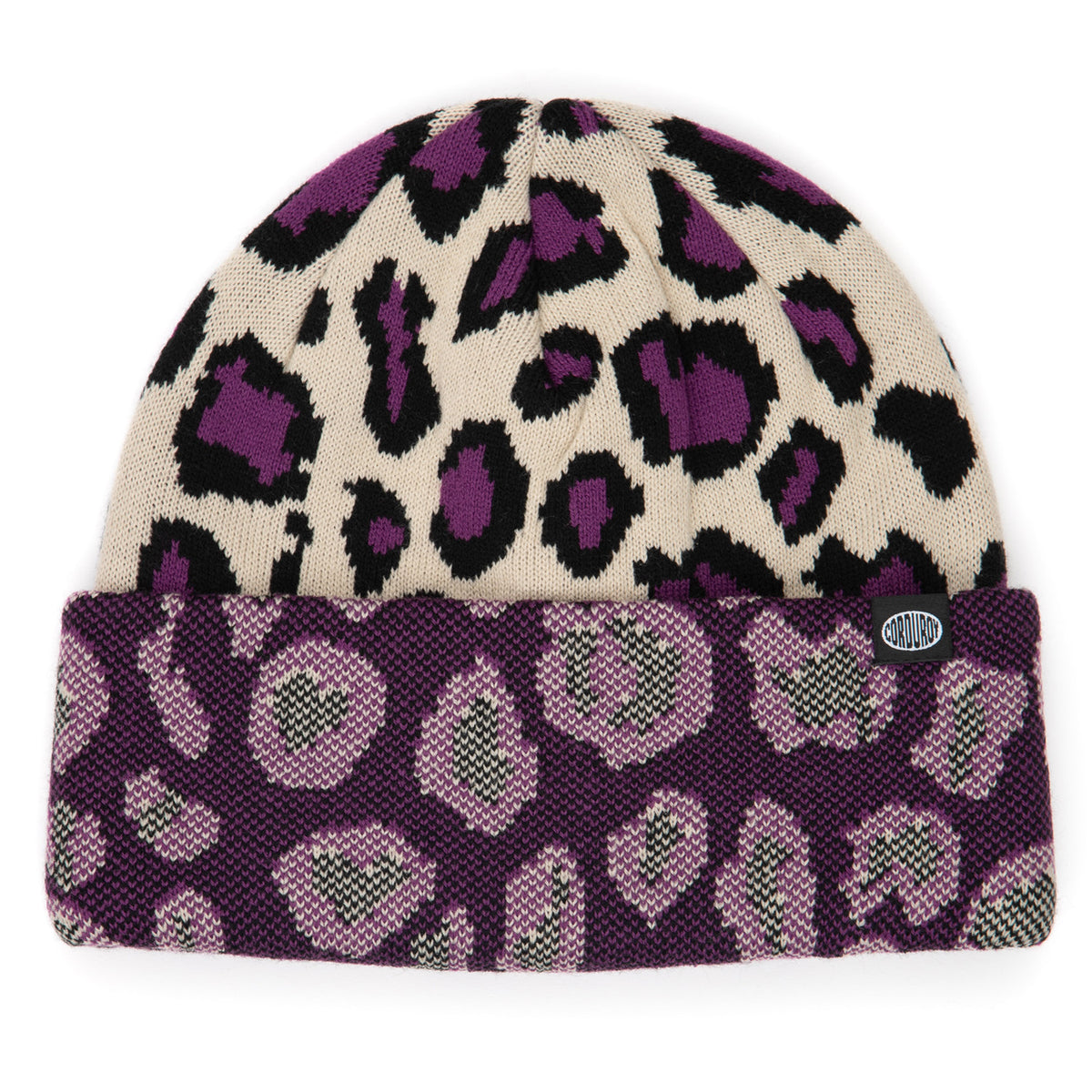 Corduroy Caminal Beanie Purple