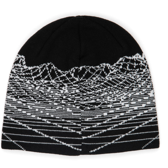 Corduroy Digital Mountain Skully Beanie Black