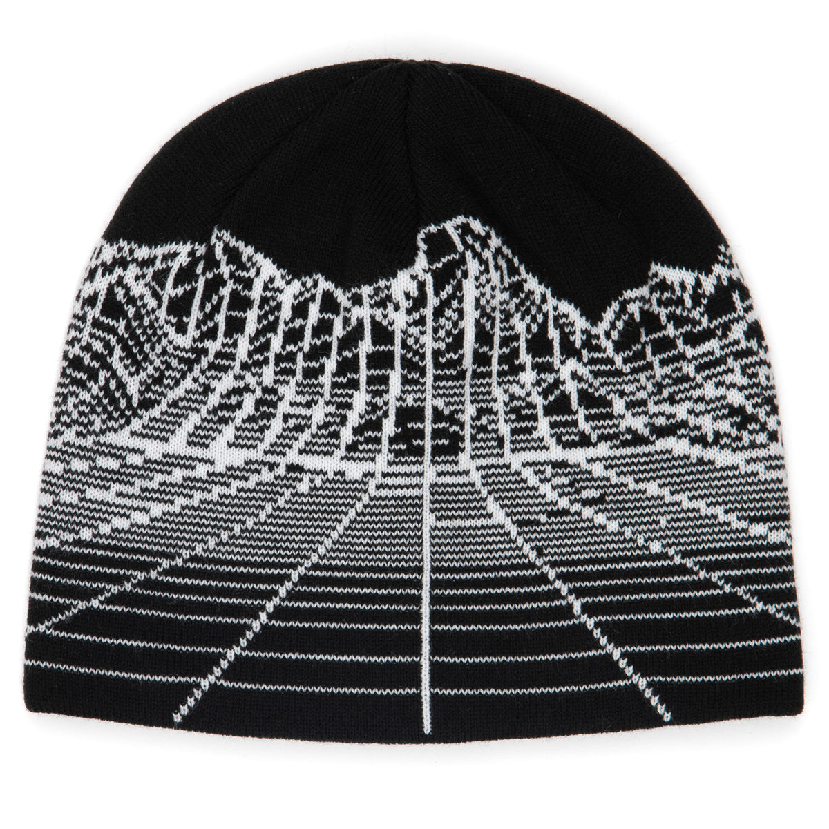 Corduroy Digital Mountain Skully Beanie Black