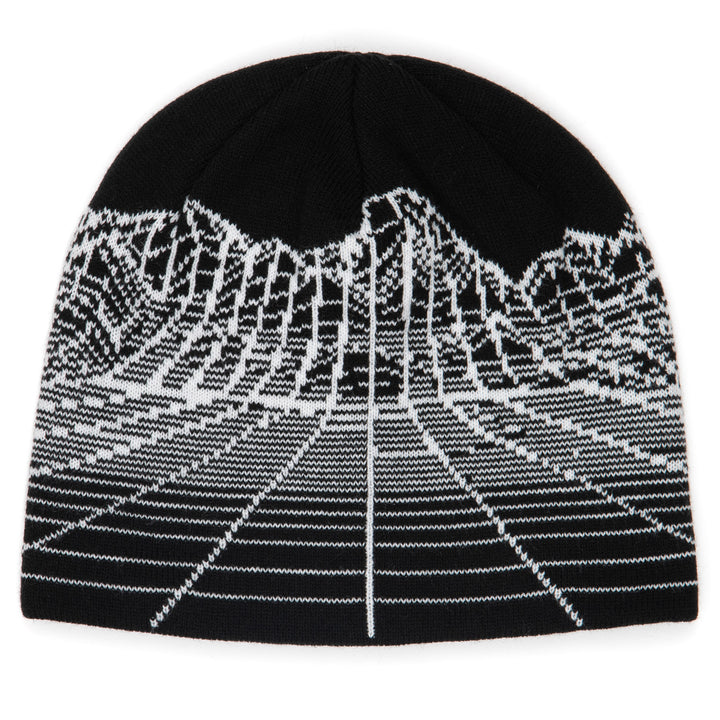 Corduroy Digital Mountain Skully Beanie Black