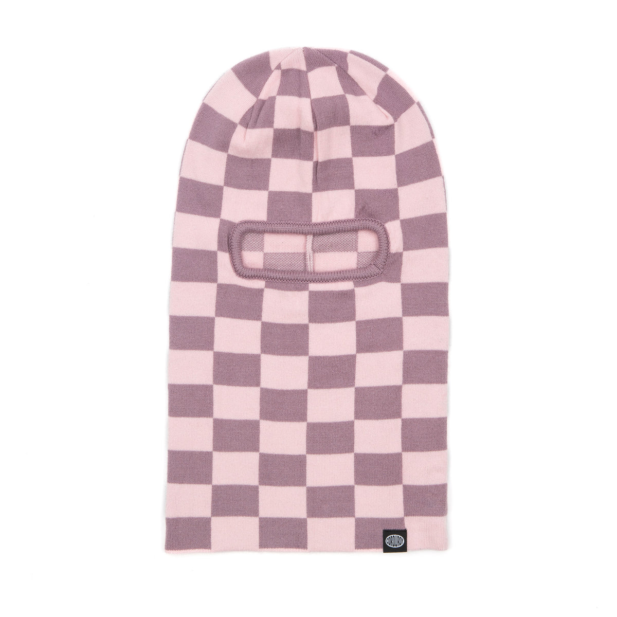 Corduroy Checkmate Ski Mask Beanie Pink