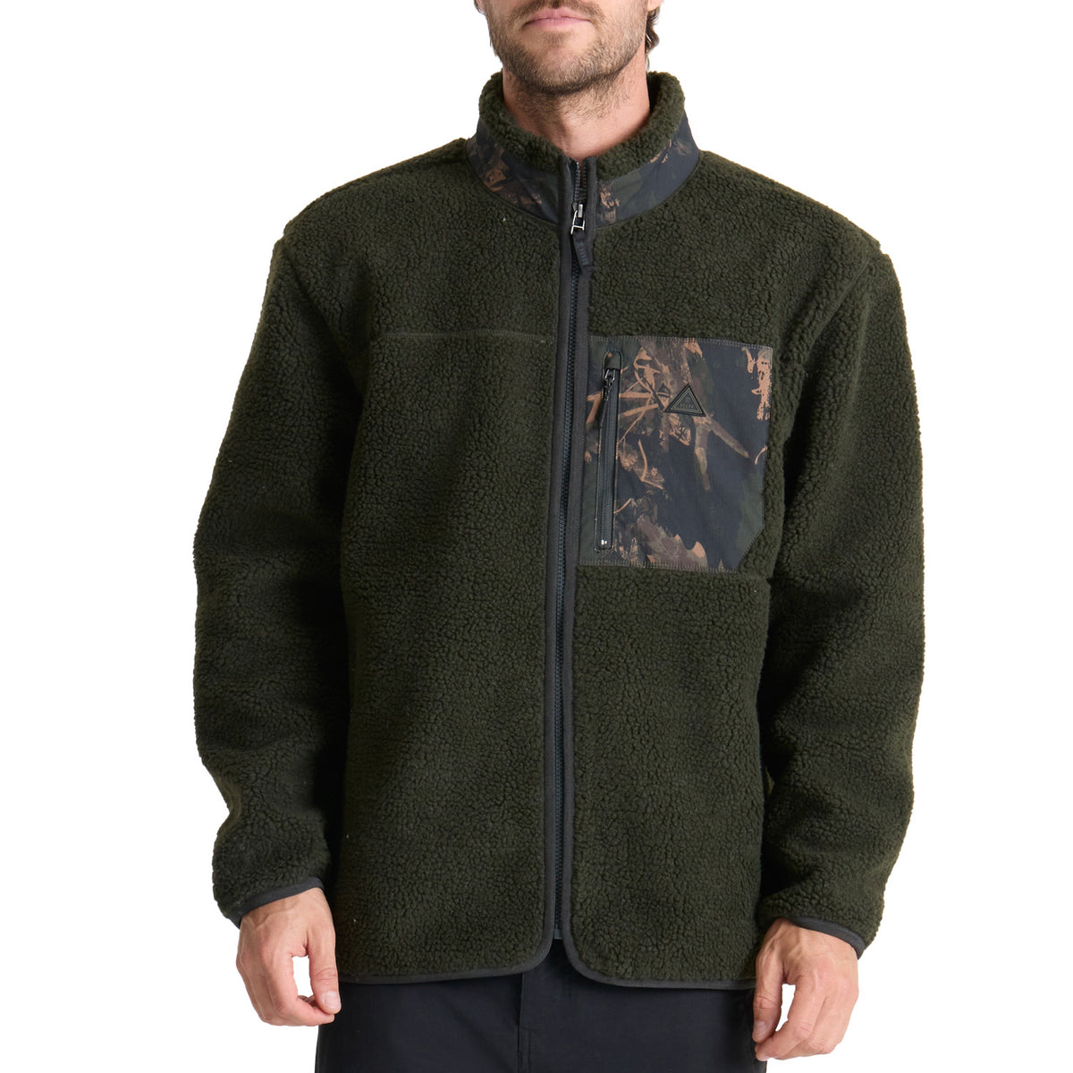 Roark Campover Zip-Up Fleece - Men's Dark Military