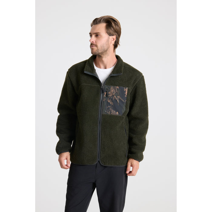 Roark Campover Zip-Up Fleece - Men's Dark Military