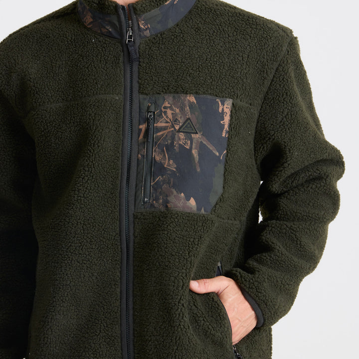 Roark Campover Zip-Up Fleece - Men's Dark Military
