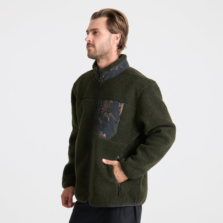 Roark Campover Zip-Up Fleece - Men's Dark Military