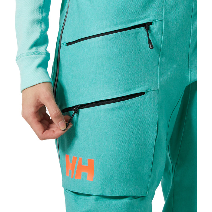Helly Hansen Powderqueen 2.0 Bib Pants - Women's Signal Green Denim