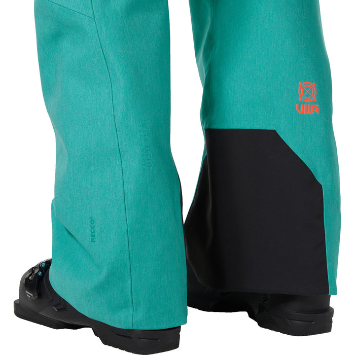 Helly Hansen Powderqueen 2.0 Bib Pants - Women's Signal Green Denim
