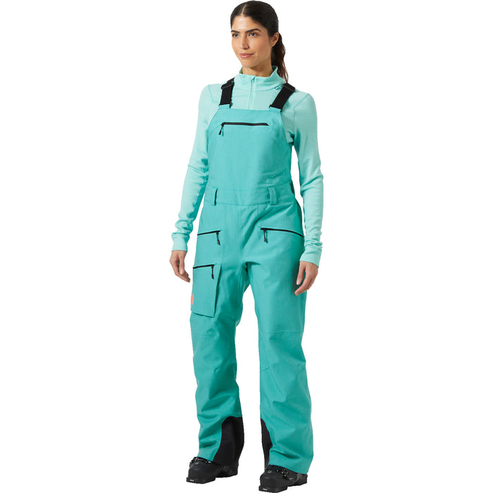Helly Hansen Powderqueen 2.0 Bib Pants - Women's Signal Green Denim