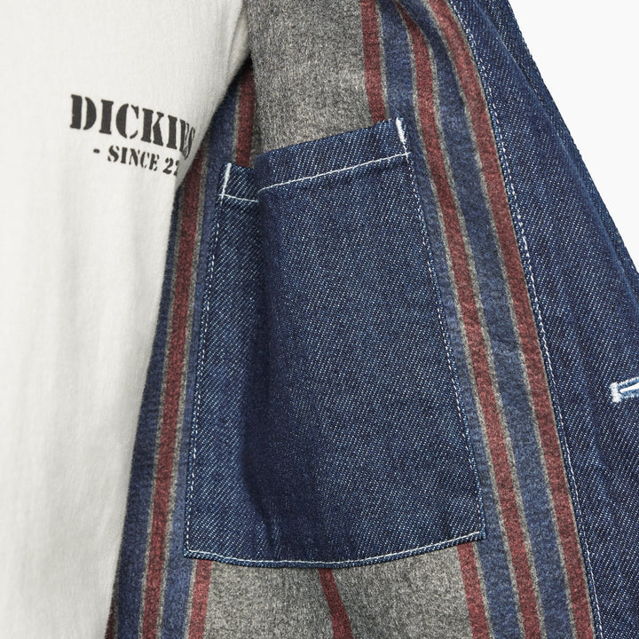 Dickies Denim Blanket Lined Chore Coat - Men's Rinsed Indigo Blue