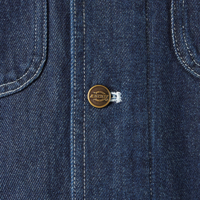 Dickies Denim Blanket Lined Chore Coat - Men's Rinsed Indigo Blue