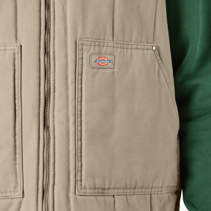 Dickies Quilted Canvas Vest - Men's Desert Sand