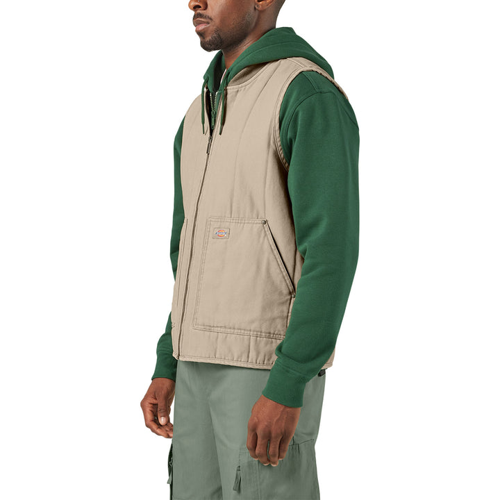 Dickies Quilted Canvas Vest - Men's Desert Sand