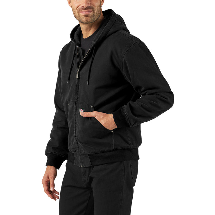 Dickies Hilham Hooded Canvas Jacket - Men's Black