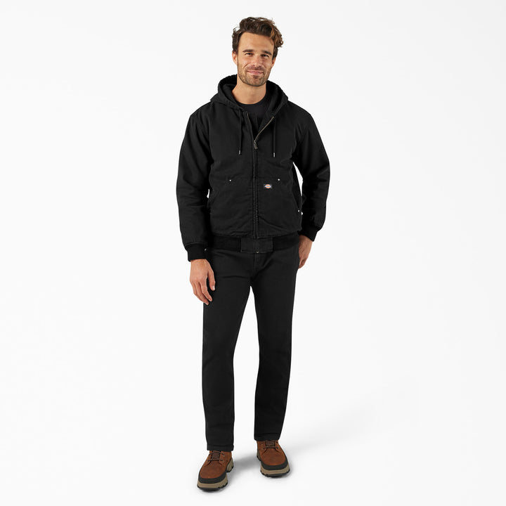 Dickies Hilham Hooded Canvas Jacket - Men's Black