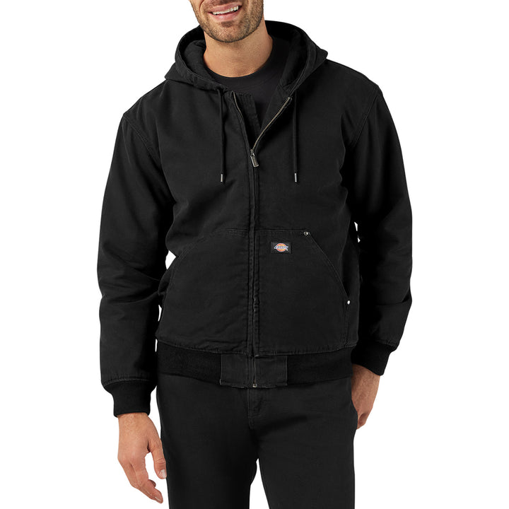 Dickies Hilham Hooded Canvas Jacket - Men's Black