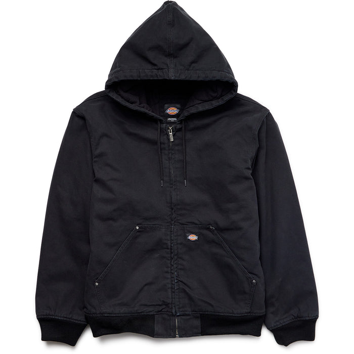 Dickies Hilham Hooded Canvas Jacket - Men's Black
