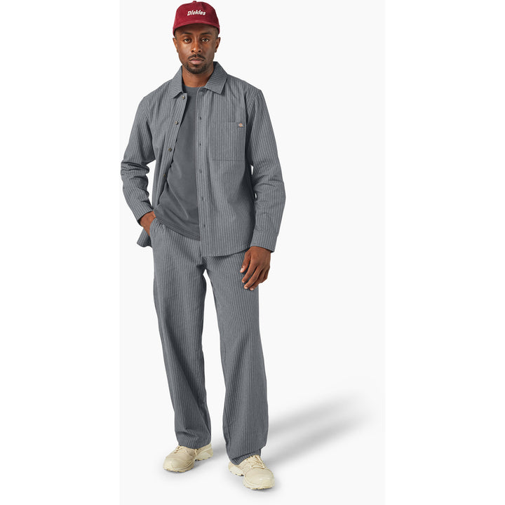Dickies Lima Pinstripe Long-Sleeve Shirt - Men's Charcoal