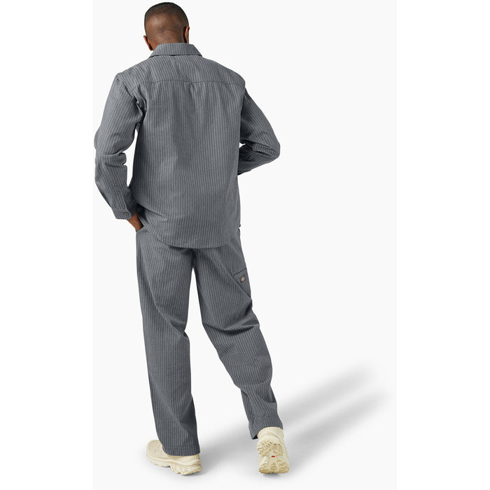 Dickies Lima Pinstripe Long-Sleeve Shirt - Men's Charcoal