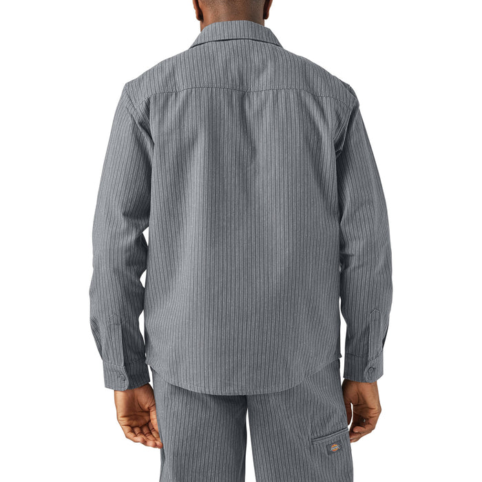 Dickies Lima Pinstripe Long-Sleeve Shirt - Men's Charcoal