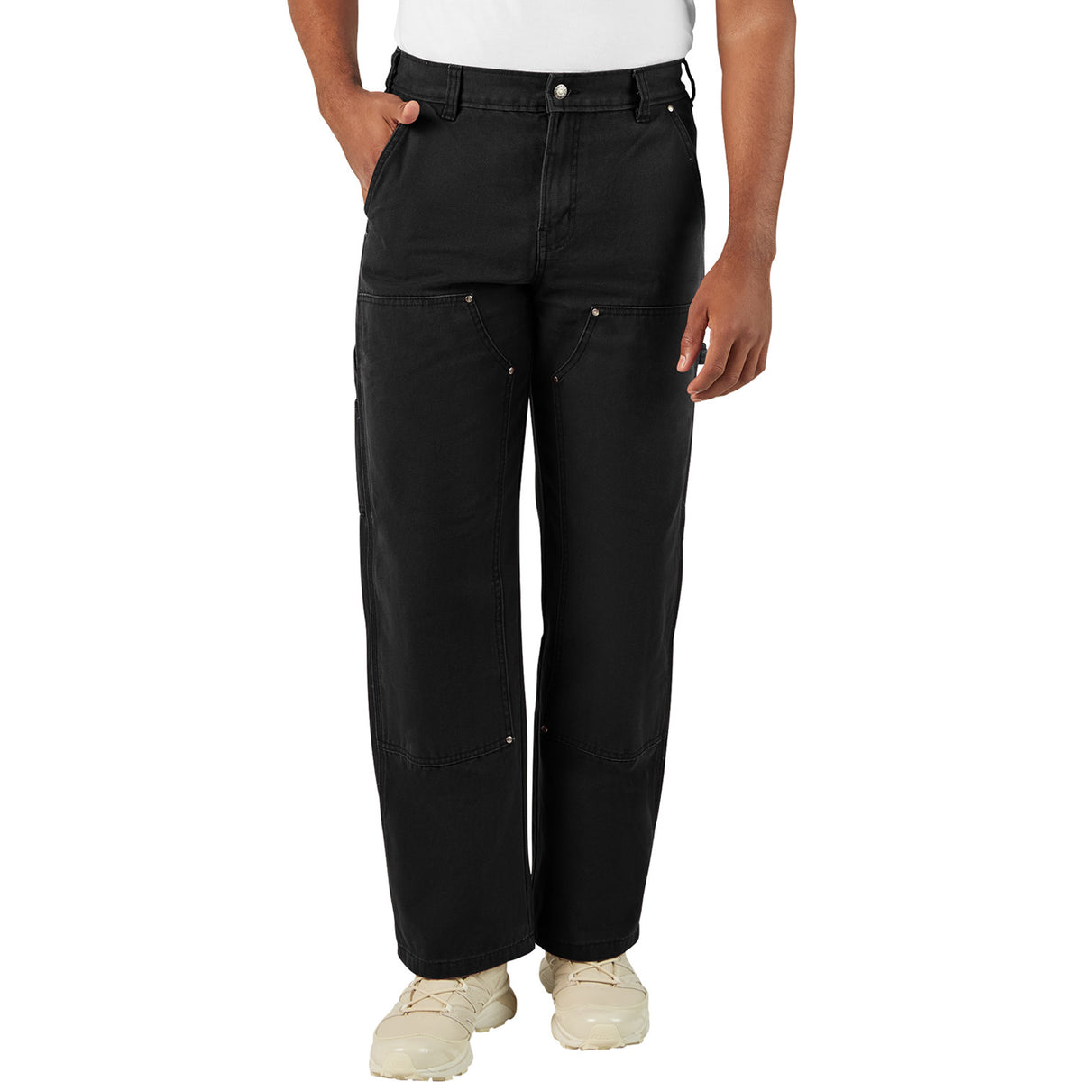 Dickies Double Knee Canvas Carpenter Pants - Men's Black