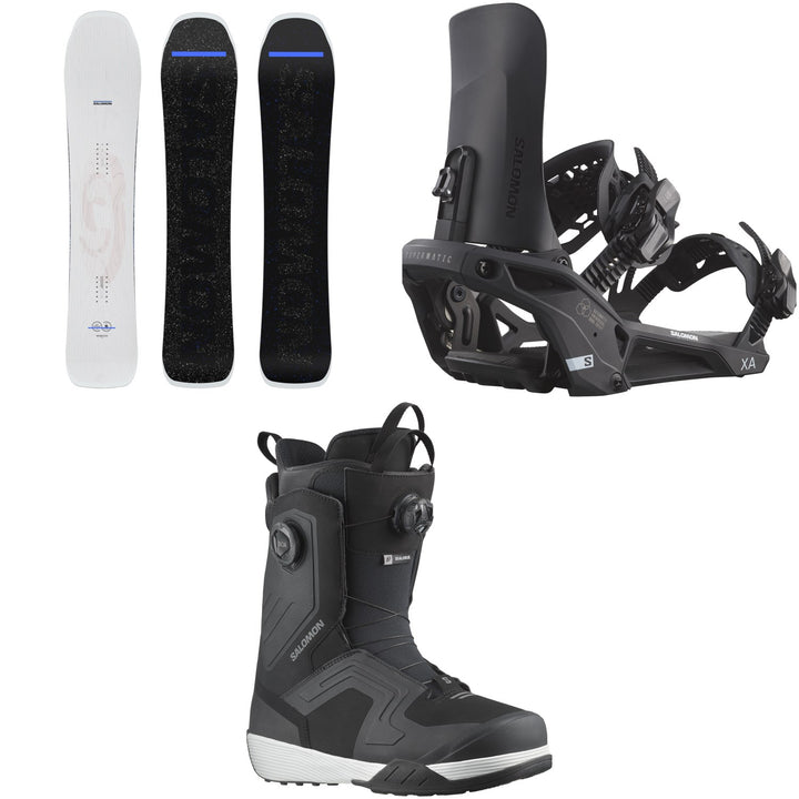 Salomon Jetstream Snowboard + XA Supermatic Snowboard Bindings + Dialogue Dual Boa Snowboard Boots 2026
