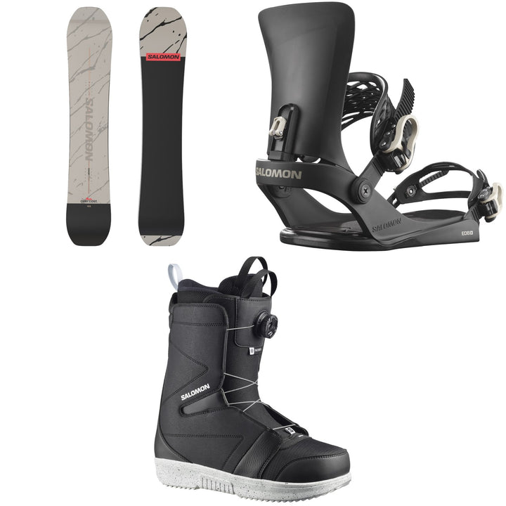 Salomon Overcast Snowboard + EDB X Snowboard Bindings + Faction Boa X Snowboard Boots 2026
