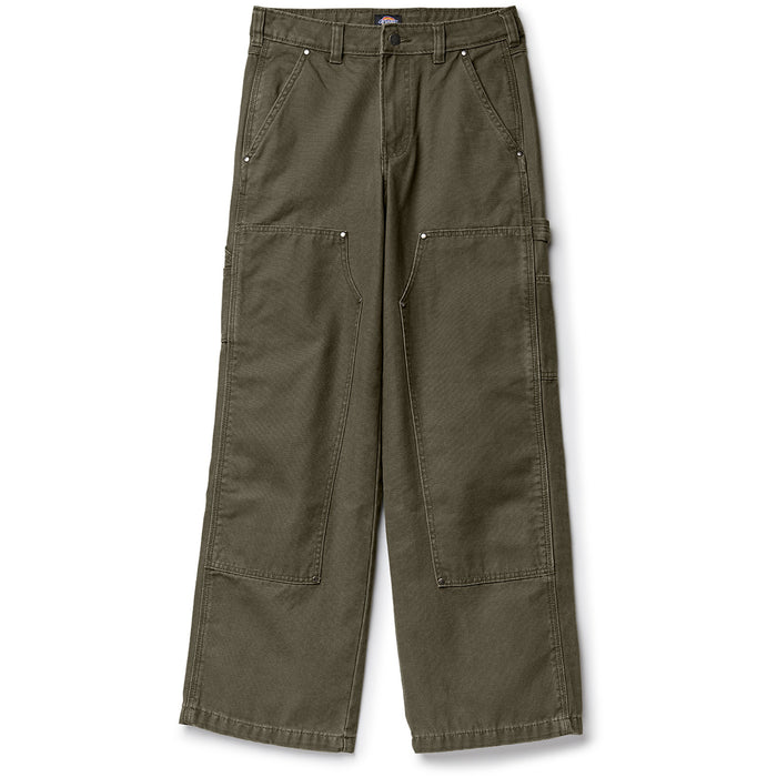 Dickies Double Knee Canvas Pants - Women's Military Green