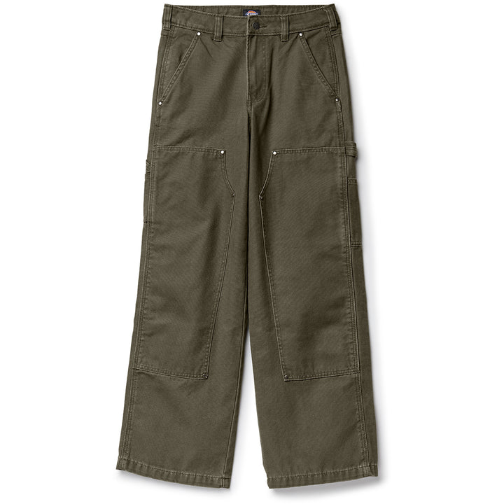 Dickies Double Knee Canvas Pants - Women's Military Green