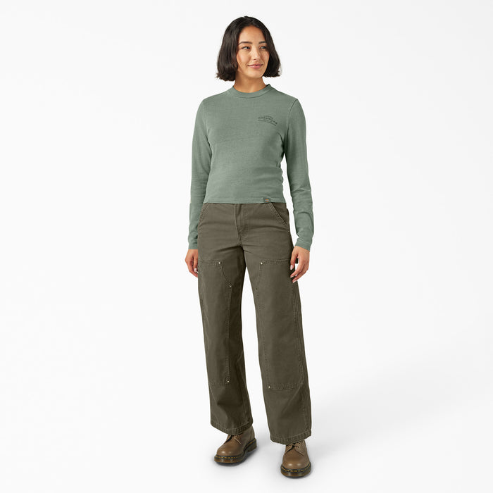 Dickies Double Knee Canvas Pants - Women's Military Green