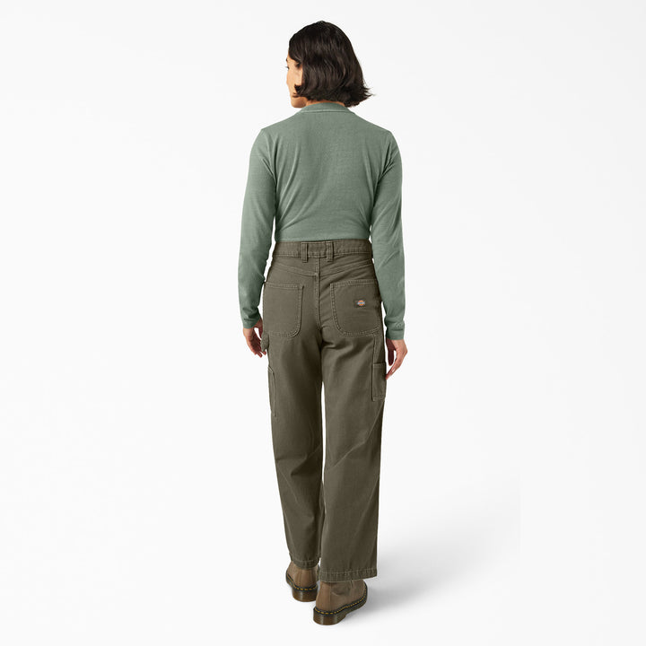 Dickies Double Knee Canvas Pants - Women's Military Green