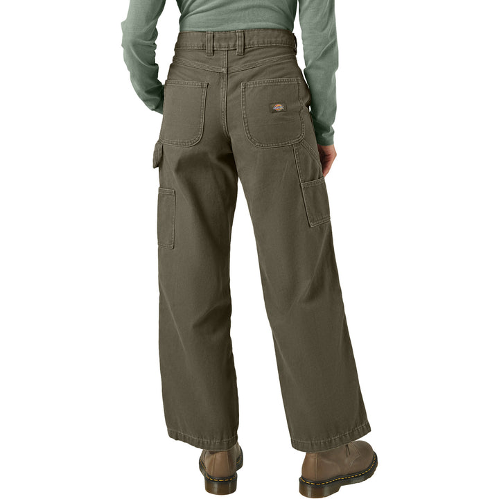 Dickies Double Knee Canvas Pants - Women's Military Green