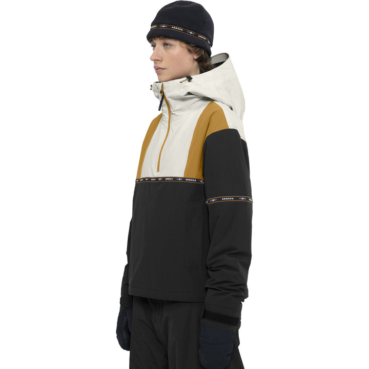 Armada Madaket 2L Insulated Anorak - Women's Golden Brown/Black/Cream