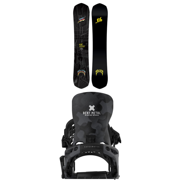 Lib Tech Mayhem Rad Ripper Snowboard + Bent Metal Lightning Supermatic Snowboard Bindings 2026
